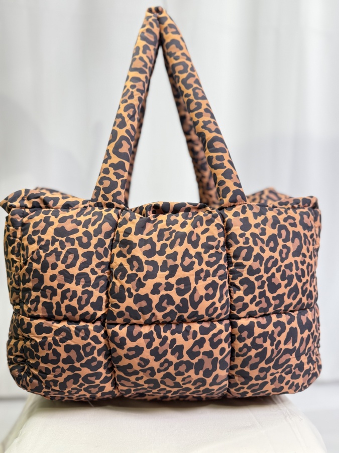 FemaleHopes  Leopard Puffer Τσάντα Ώμου
