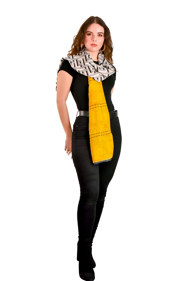 FemaleHopes  Viscose Πασμίνα με Σχέδιο.