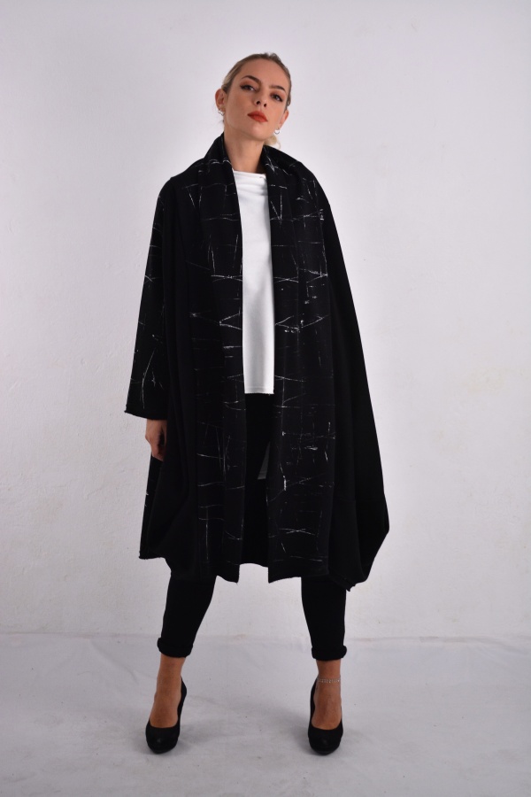 FemaleHopes  Φούτερ Oversized Πανωφόρι,Handmade Τύπωμα.