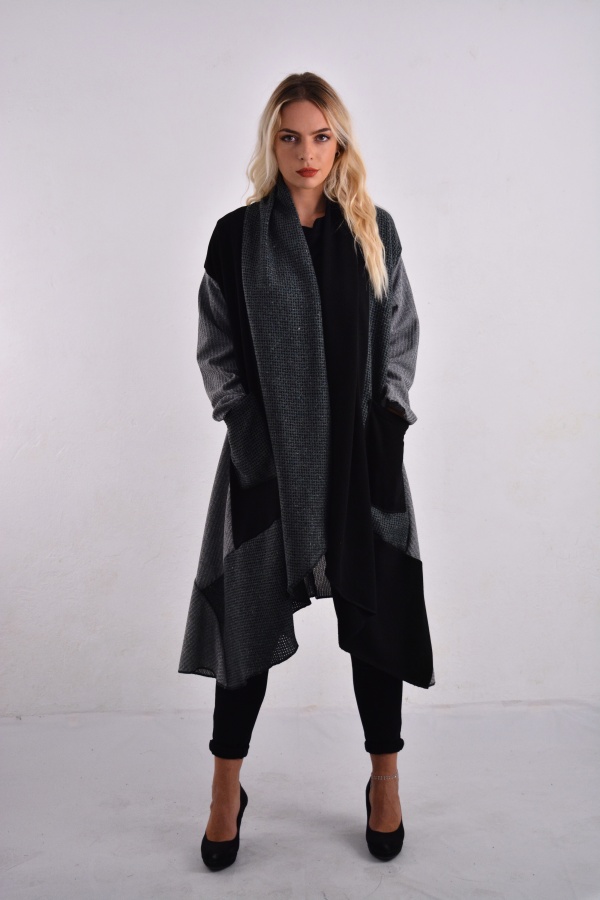 FemaleHopes  Oversized Πανωφόρι Φαρδύ Patchwork